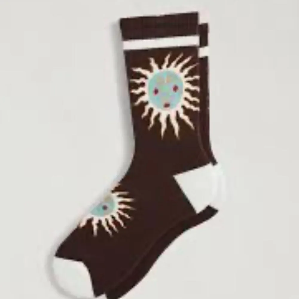 Urban Outfitters Sun Face Tube Sock